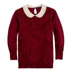 J. Crew Peter Pan Collar Sweater M